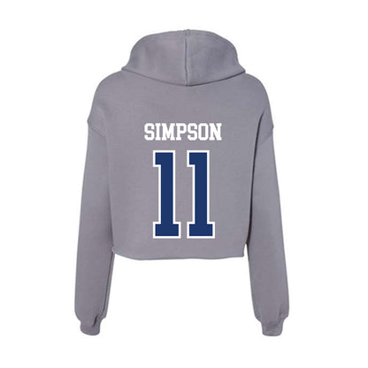 New Haven - NCAA Women's Basketball : Katelyn Simpson - Classic Shersey Women's Crop Fleece Hoodie-1
