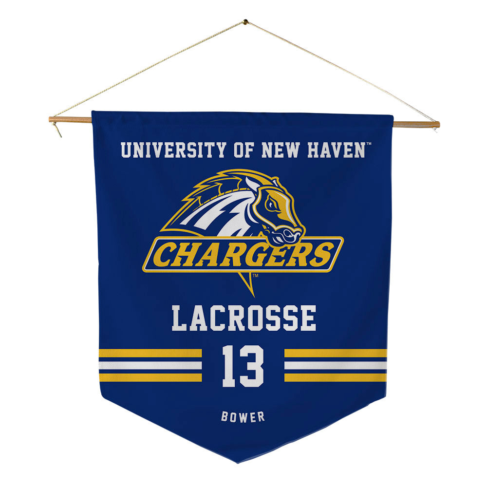 New Haven - NCAA Women's Lacrosse : Elyssa Bower - Pennant - 18" x 21"-0