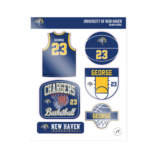 New Haven - NCAA Men's Basketball : Najimi George - Sticker Sheet-0