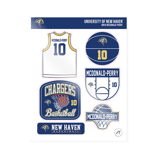 New Haven - NCAA Women's Basketball : Aniya McDonald-Perry - Sticker Sheet-0