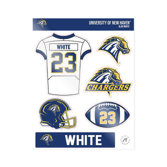 New Haven - NCAA Football : Alan White - Sticker Sheet-0
