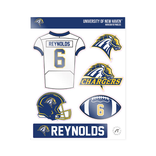 New Haven - NCAA Football : Nikkem Reynolds - Sticker Sheet-0