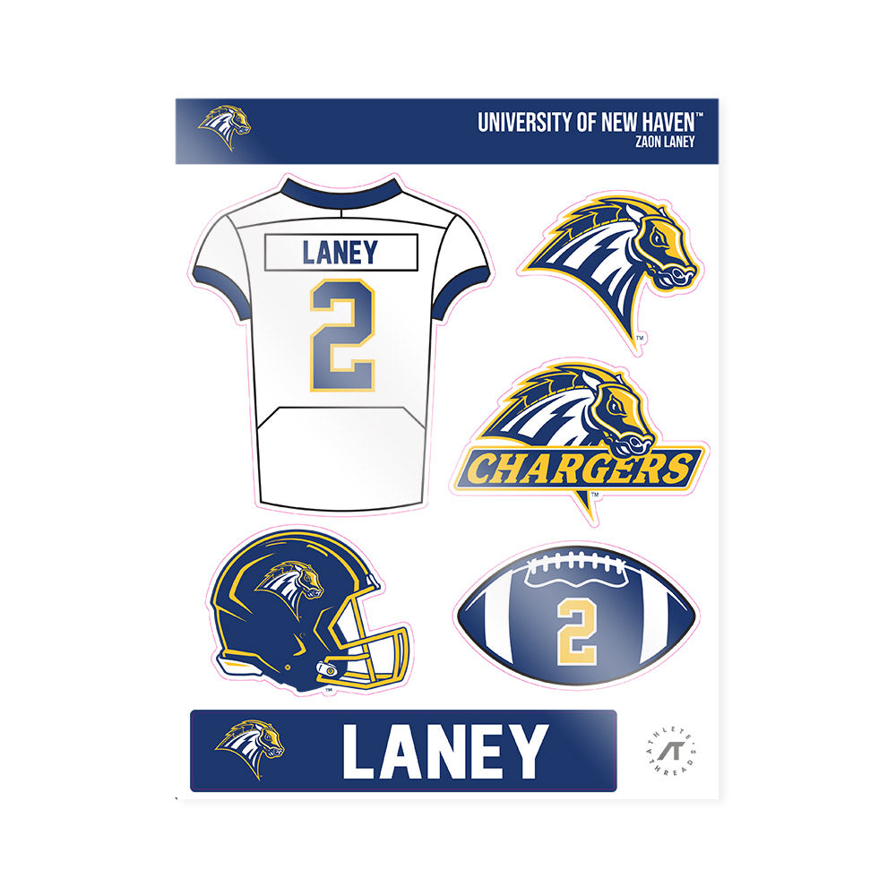 New Haven - NCAA Football : Zaon Laney - Sticker Sheet-0
