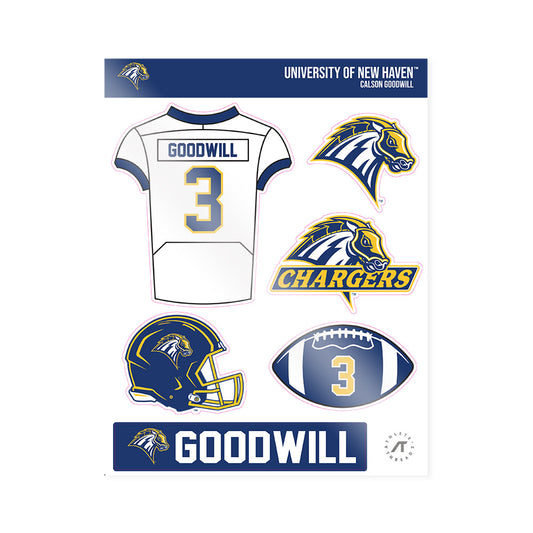 New Haven - NCAA Football : Calson Goodwill - Sticker Sheet-0