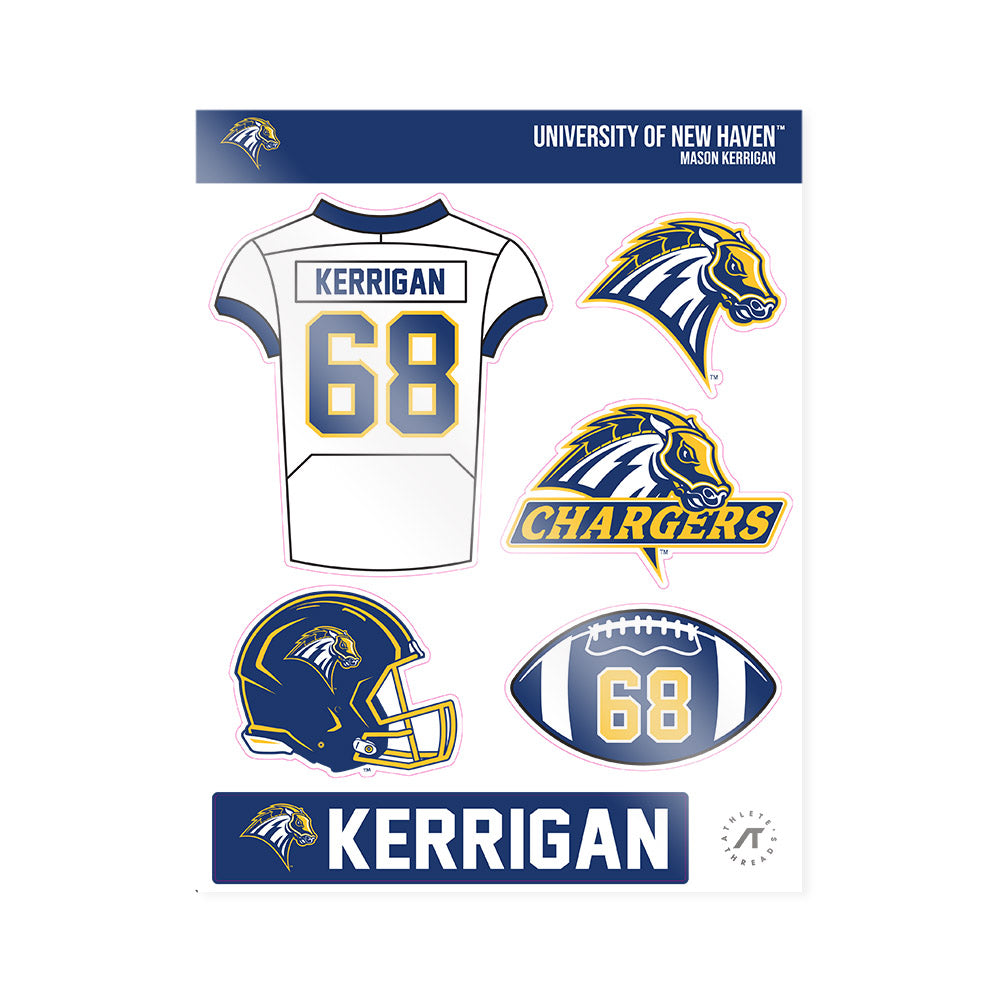 New Haven - NCAA Football : Mason Kerrigan - Sticker Sheet-0