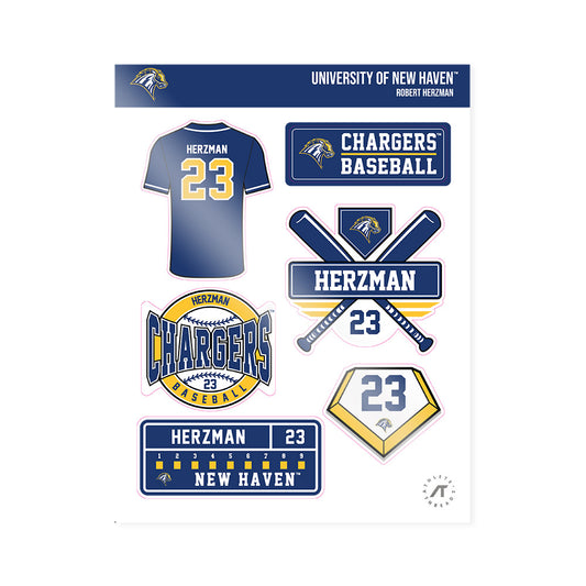New Haven - NCAA Baseball : Robert Herzman - Sticker Sheet-0