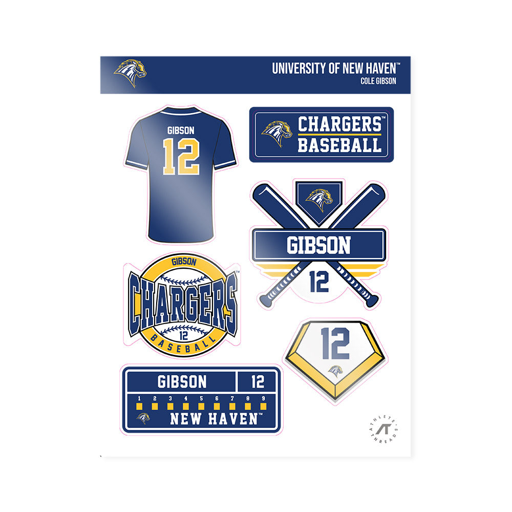New Haven - NCAA Baseball : Cole Gibson - Sticker Sheet-0