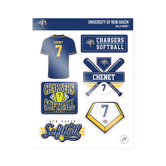 New Haven - NCAA Softball : Bella Chenet - Sticker Sheet-0