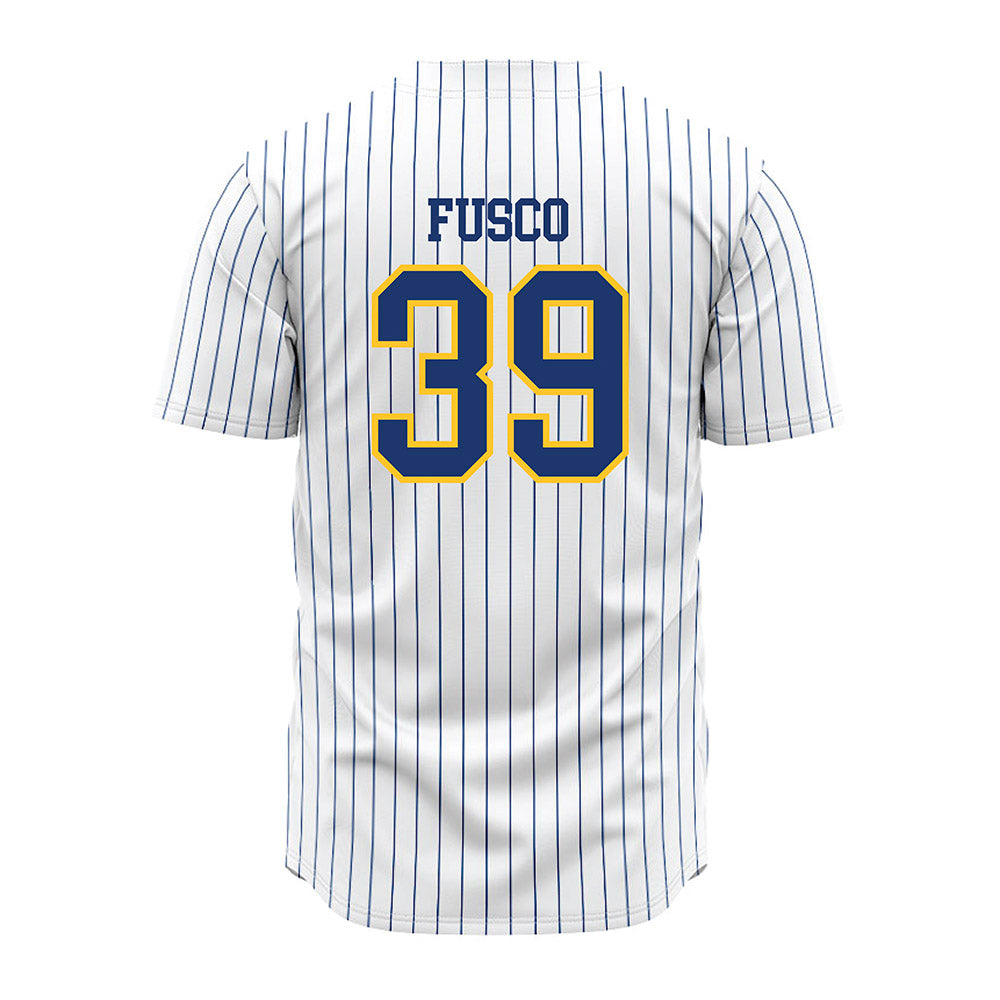 New Haven - NCAA Baseball : Vincent Fusco - Pinstripe Jersey-1