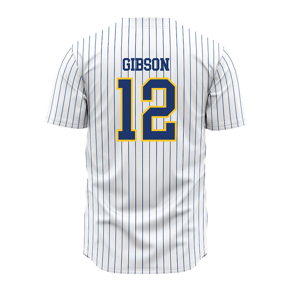 New Haven - NCAA Baseball : Cole Gibson - Pinstripe Jersey-1