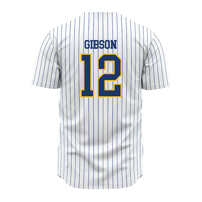 New Haven - NCAA Baseball : Cole Gibson - Pinstripe Jersey-1