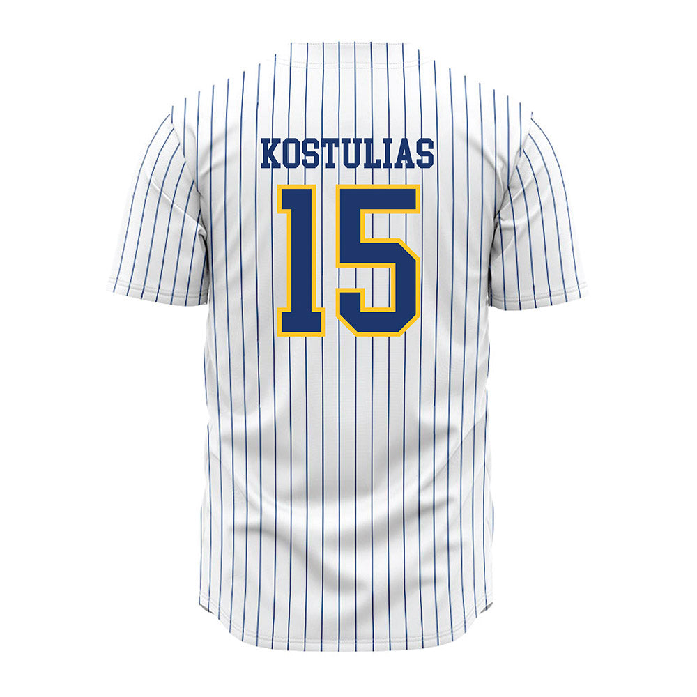 New Haven - NCAA Baseball : Jesse Kostulias - Pinstripe Jersey-1