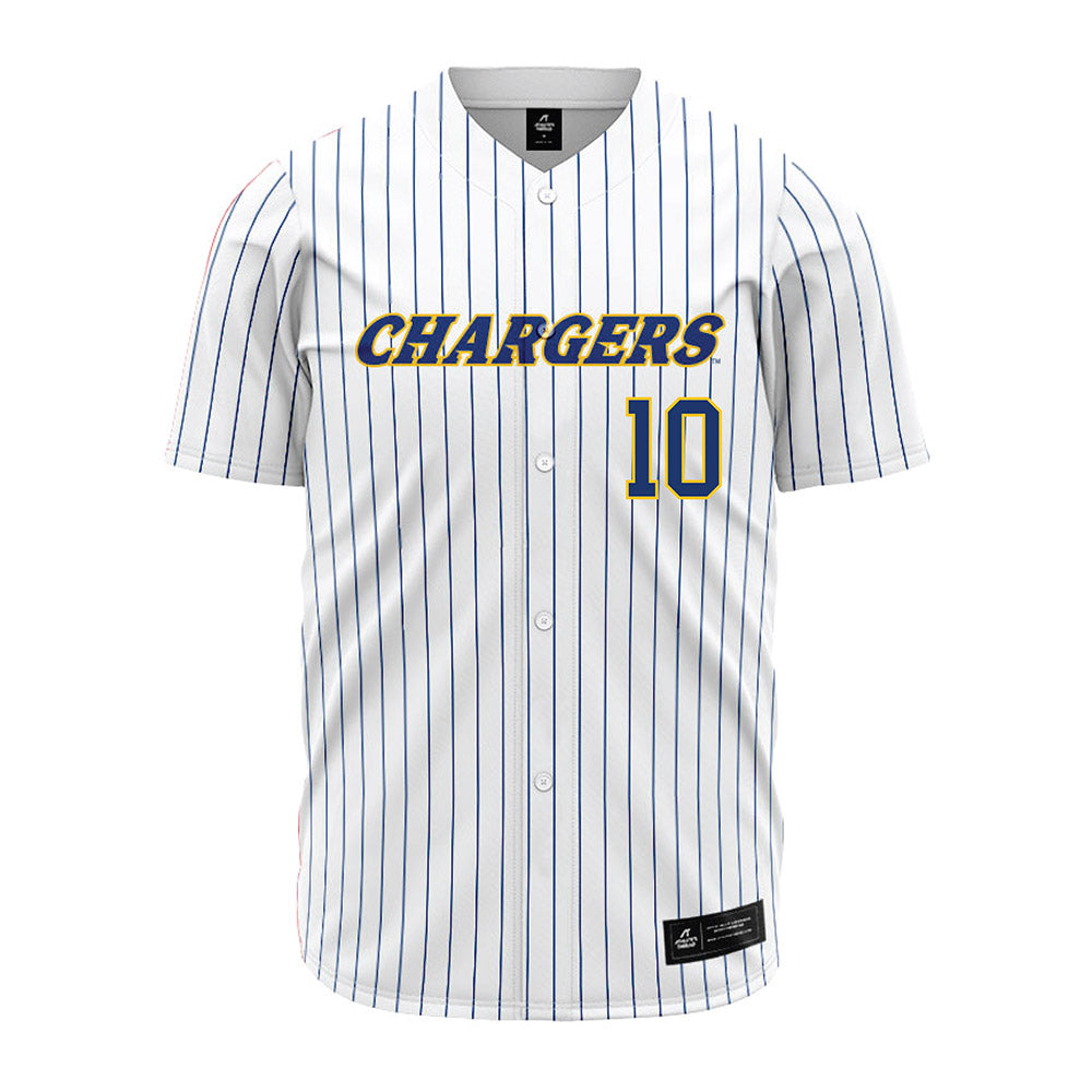 New Haven - NCAA Baseball : Gavin Winters - Pinstripe Jersey-0