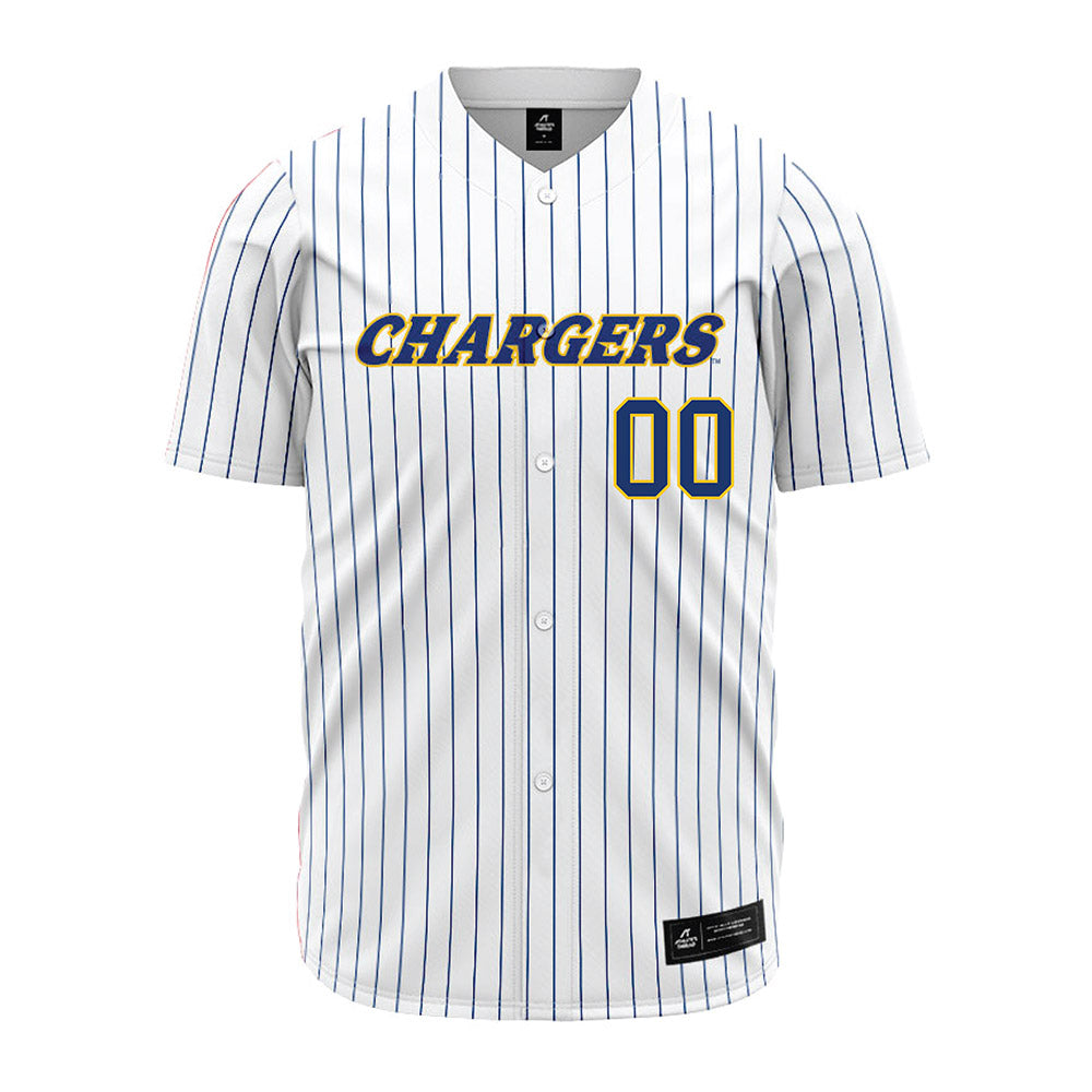 New Haven - NCAA Baseball : Gavin Winters - Pinstripe Jersey-0