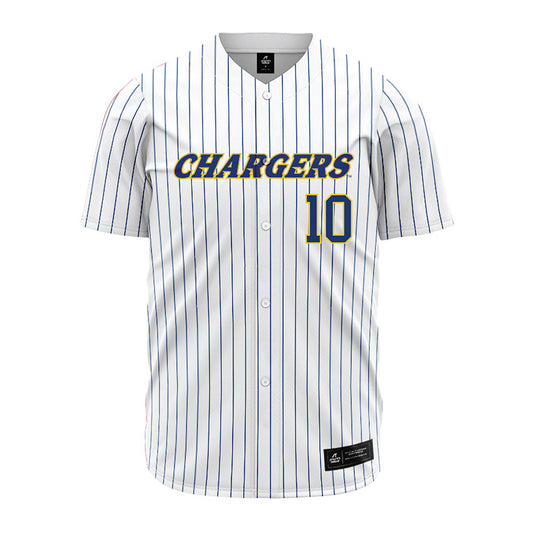 New Haven - NCAA Baseball : Gavin Winters - Pinstripe Jersey-0