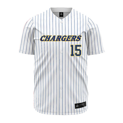New Haven - NCAA Baseball : Jesse Kostulias - Pinstripe Jersey-0