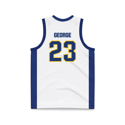 New Haven - NCAA Men's Basketball : Najimi George - White Basketball Jersey-1