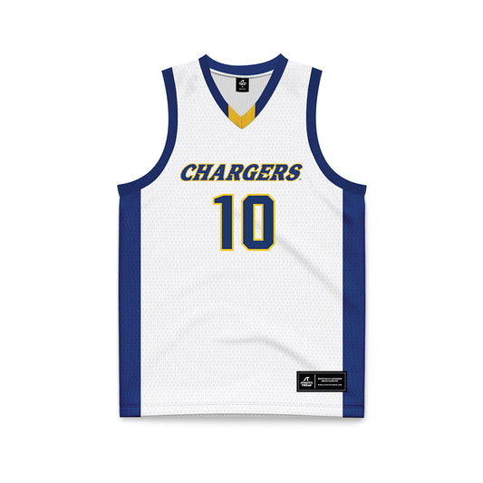 New Haven - NCAA Men's Basketball : Vere Anthony - White Basketball Jersey-0