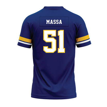 New Haven - NCAA Football : Anthony Massa - Blue Premium Football Jersey-1