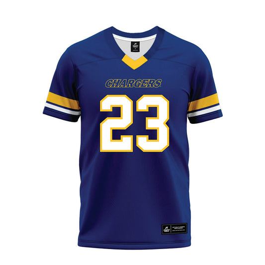 New Haven - NCAA Football : Alan White - Blue Premium Football Jersey-0