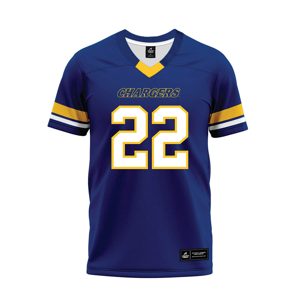 New Haven - NCAA Football : Ryan Jaslow - Blue Premium Football Jersey-0
