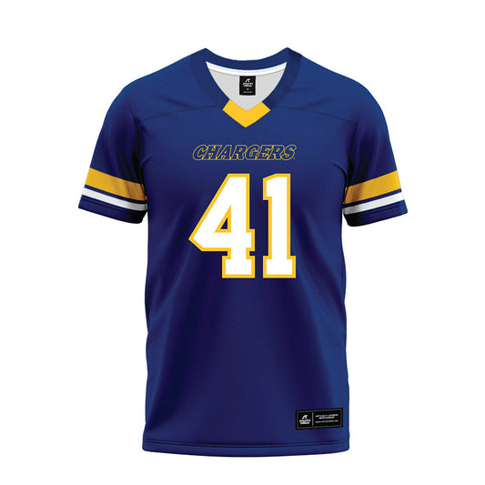 New Haven - NCAA Football : Irvin Briggs IV - Blue Premium Football Jersey-0