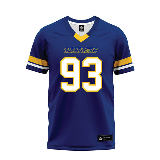 New Haven - NCAA Football : Logan Jozwiak - Blue Premium Football Jersey-0