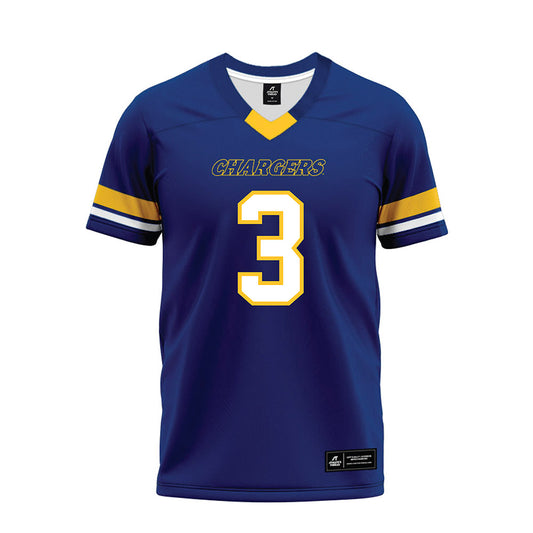 New Haven - NCAA Football : Calson Goodwill - Blue Premium Football Jersey-0