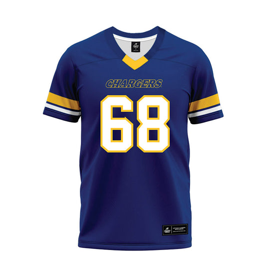 New Haven - NCAA Football : Mason Kerrigan - Blue Premium Football Jersey-0