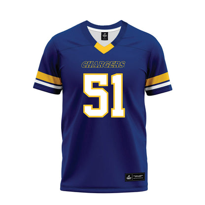 New Haven - NCAA Football : Anthony Massa - Blue Premium Football Jersey-0