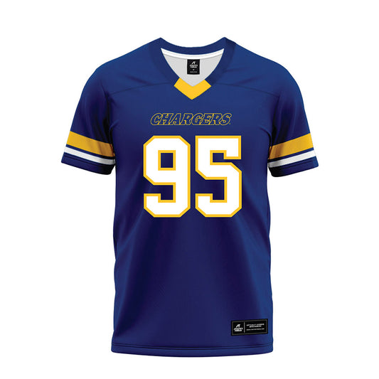 New Haven - NCAA Football : Charlie Rickenbach - Blue Premium Football Jersey-0