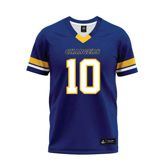 New Haven - NCAA Football : Aj Duffy - Blue Premium Football Jersey-0