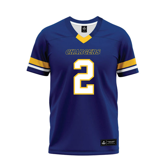 New Haven - NCAA Football : Zaon Laney - Blue Premium Football Jersey-0