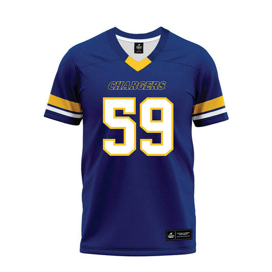 New Haven - NCAA Football : Jephthah Joseph - Blue Premium Football Jersey-0