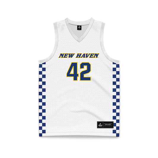 New Haven - NCAA Women's Basketball : Schuyler Coles - White Basketball Jersey-0
