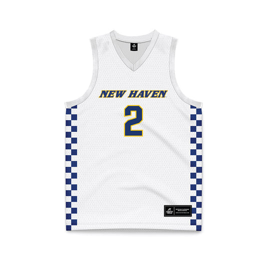 New Haven - NCAA Women's Basketball : Eveani Okwuosa - White Basketball Jersey-0