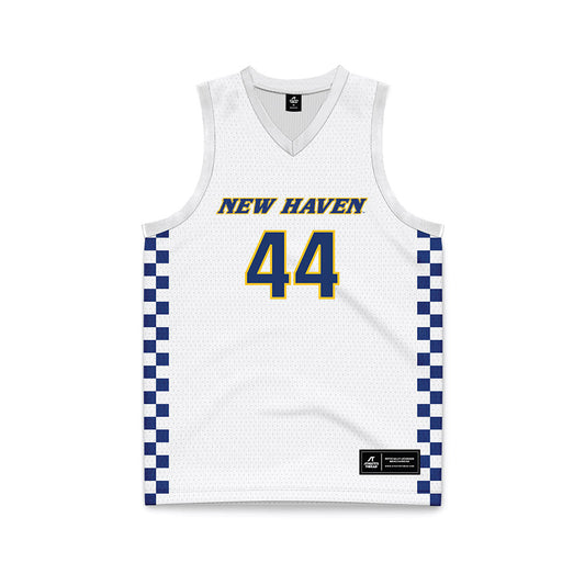 New Haven - NCAA Women's Basketball : Merit Innocent - White Basketball Jersey-0