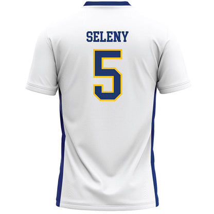 New Haven - NCAA Women's Lacrosse : Caitlin Seleny - White Lacrosse Jersey -1