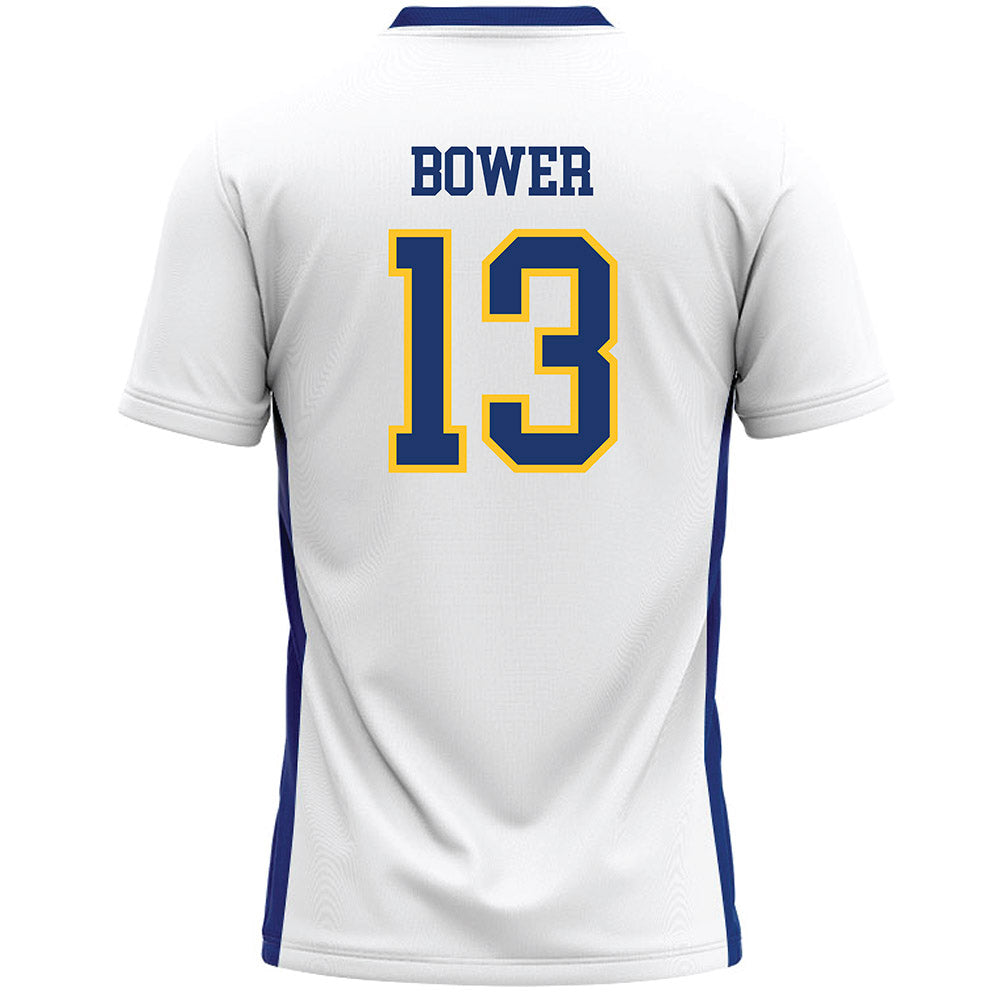 New Haven - NCAA Women's Lacrosse : Elyssa Bower - White Lacrosse Jersey -1