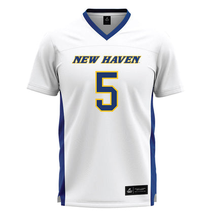 New Haven - NCAA Women's Lacrosse : Caitlin Seleny - White Lacrosse Jersey -0