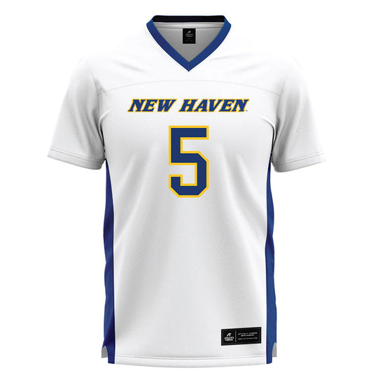 New Haven - NCAA Women's Lacrosse : Caitlin Seleny - White Lacrosse Jersey -0