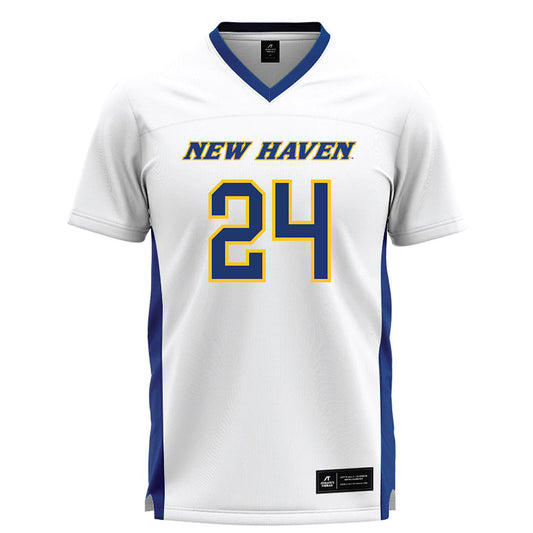 New Haven - NCAA Women's Lacrosse : Lucy Shafer - White Lacrosse Jersey -0