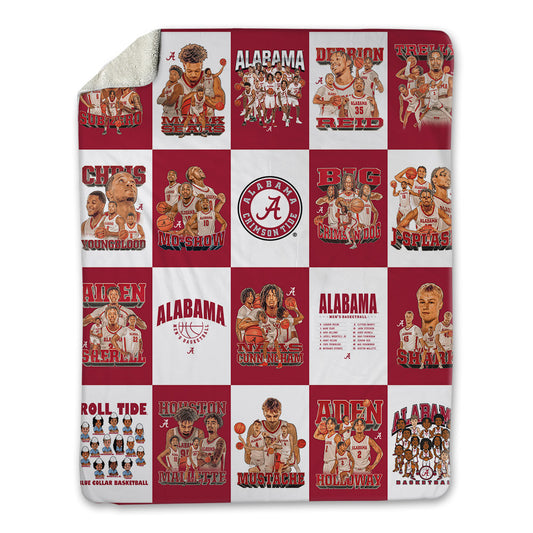 Alabama - NCAA Men's Basketball : - Blanket-0
