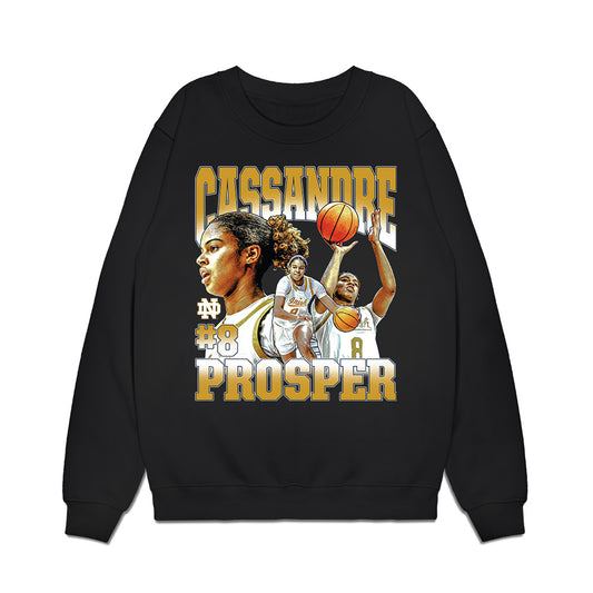 Notre Dame - NCAA Women's Basketball : Cassandre Prosper - Collage Premium Crewneck Sweatshirt-0