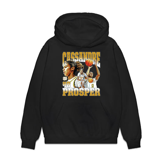 Notre Dame - NCAA Women's Basketball : Cassandre Prosper - Collage Premium Hooded Sweatshirt-0