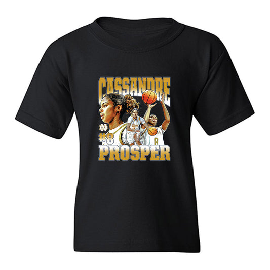 Notre Dame - NCAA Women's Basketball : Cassandre Prosper - Collage Youth T-Shirt-0