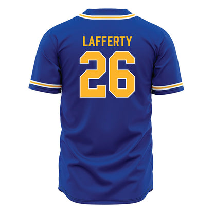 Pittsburgh - NCAA Baseball : Drew Lafferty - Blue Jersey-1