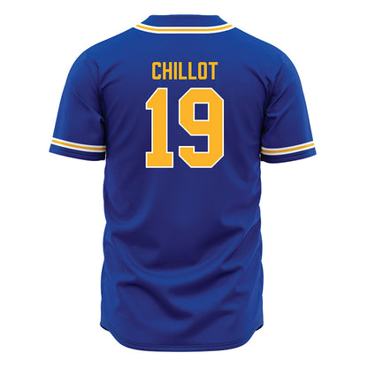 Pittsburgh - NCAA Baseball : Gavin Chillot - Blue Jersey-1