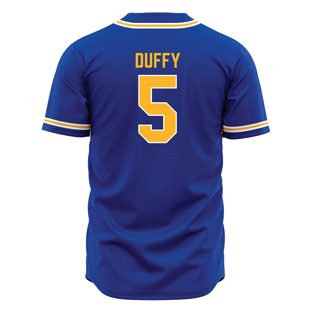 Pittsburgh - NCAA Baseball : Logan Duffy - Blue Jersey-1