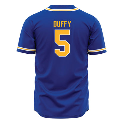 Pittsburgh - NCAA Baseball : Logan Duffy - Blue Jersey-1